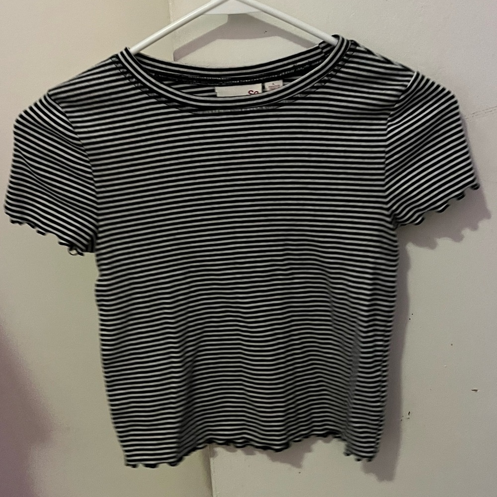 Striped Cropped Shirt Kids